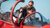 Known as the 'Circus' engineers, red arrows engineers fly with the a chosen particular pilot for a display season 28052022 CREDIT MOD Crown Copyright.jpg