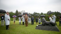 Korea Revisit Veterans UN Cemetery British Lion