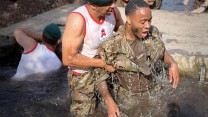 England Footballers Endure Royal Marines Boot Camp 