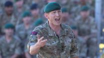 Lieutenant Colonel Andy Dow Royal Marines addressing personnel at the start of Exercise Green Dagger 01102021 Credit MOD.jpg