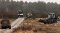 Light and Medium Wheeled Tractors to repair roads on Drawsko Pomorskie Training Area 22022024 CREDIT MOD