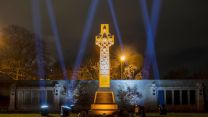 Lights display for Armistice Day at Edinburgh Rosebank Cemetery as part of the Commonwealth War Graves Commission's digital #ShineOn initiative (Picture: CWGC).