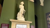 Lord Nelson stone statue inside new Nelson Room at Old Royal Naval College 25032022 CREDIT BFBS.jpg