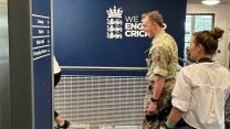 Major General James Sales and representatives of Army Sport tours the sports facilities at Loughborough University after singing a new partnership agreement which will benefit elite sporting soldiers and students alike