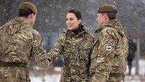 Major General Christopher John Ghika CBE escorts the Princess of Wales on her visit to Salisbury Plain (Picture: MOD Copyright. Sgt Donald Todd).