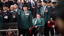 Members of the Armed Forces and Veterans Associations attended Belfast City Hall to commemorate Remembrance Sunday