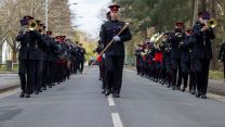 Members of the Household Division practice in preparation of the Duke of Edinburgh's funeral (Picture: MOD).