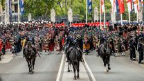 Military musicians were also present throughout proceedings