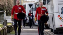 Members of the British Army prepare for the full dress rehearsal of the Duke of Edinburgh's funeral (Picture: MOD).