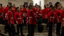 Members of the Household Division prior to final dress rehearsal Operation London Bridge 13092022 CREDIT MOD Crown Copyright.jpg
