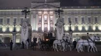 Members of the military depart Buckingham Palace, central London, during a night time rehearsal for the coronation of King Charles 18042023 NO REUSE CREDIT PA WIRE, PA IMAGES .jpg