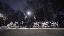 Members of the military in Westminster, during a night time rehearsal for the coronation of King Charles 18042023 NO REUSE CREDIT PA WIRE, PA IMAGES .jpg
