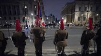 Members of the military on Whitehall, during a night time rehearsal for the coronation of King Charles 18042023 NO REUSE CREDIT PA WIRE, PA IMAGES.jpg