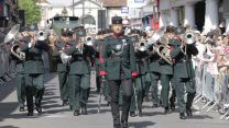 Royal Navy personnel parading during Salisbury Armed Forces Day