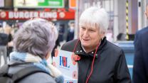 Min Lords, Baroness Goldie DL helping with London Poppy Day, Charing Cross Station 04112021 Credit MOD.jpg