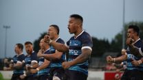 New Zealand treated everyone to their pre-match tradition 'The Haka' in Plymouth Credit Alligin Photography Date 13092022.jpg 