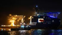 New subsea protection ship arrives at Cammell Laird, Birkenhead (Picture: MOD).