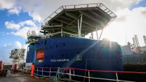 Newly acquired future Multi Role Ocean Surveillance Ship (MROS) (Picture: MOD).