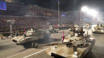 North Korean military vehicles during parade