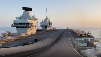 On board HMS Queen Elizabeth docking in Oman 04112021 Credit BFBS.PNG