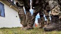 On the ground with Ukrainian volunteers in a fake village in the UK.