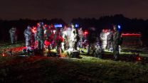 Paratroopers on a live fire battle camp on STANTA training area 300119 CREDIT MOD