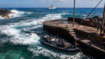 Patrol ship HMS Tamar spent five days in and around the tiny Pacific island of Pitcairn