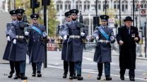 Personnel march to the Cenotaph (Picture: MOD).