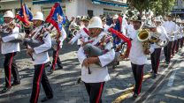 Personnel on parade to mark the occasion of the RAF being conferred the Freedom of the City by His Worship the Mayor of Gibraltar