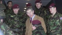 Prince Charles meeting members of 16 Air Assualt Brigade, Parachute Regiment, before their deployment to the Gulf CREDIT MOD 290103.jpeg