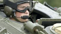 Prince Harry during Spartan armoured vehicle training at Bovington 070706 CREDIT MOD 2