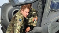 Prince Harry with Apache Army Air Corps CREDIT ARMY MOD