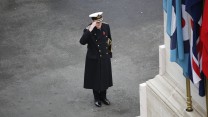 Prince Philip salutes during the Field of Remembrance at Westminster Abbey, November 2015 (Picture: Crown Copyright).