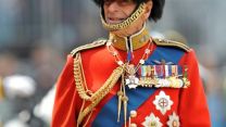 Prince Philip wearing bearskin as Colonel of Grenadier Guards at 2011 Trooping the Colour