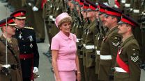 The Princess of Wales inspecting the Princess of Wales's Royal Regiment, in 1995 (Picture: PA Images/Alamy)