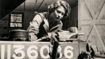 Princess Elizabeth - future Queen Elizabeth II - training as a second subaltern in the ATS in WW2 - working as a mechanic, taking out plugs of a car