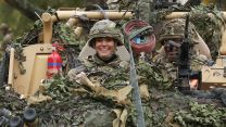 Colonel-in-Chief Kate drives the Jackal 2 