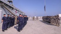 Qatari forces welcome the mine warfare staff from RFA Cardigan Bay 11112022 CREDIT Royal Navy,MOD.jpeg 