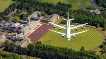 Queens Platinum Jubilee Flypast Rehearsal Pictured are Voyager in front and Rivet Joint back 24052022 CREDIT MOD Crown Copyright.jpg