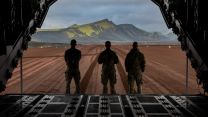 The island's runway is a 1,585m dirt strip, which sees Norwegian transport aircraft land there only around eight times a year (Picture: MOD)