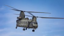 RAF Chinook performs
