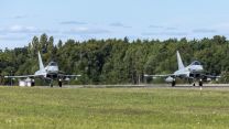 RAF F-35Bs and four Typhoons conducted high-end warfighting training with Finnish F-18 Hornets and Swedish Gripen aircraft 11072022 CREDIT RAF MOD.jpg 