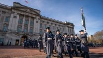 RAF Regiment carrying out Changing of the Guard ceremony at Buckingham Palace 010222 CREDIT PA ALAMY..jpg