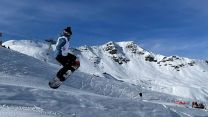 RAF competitor during the Snowboard Slope Style event at Meribel Inter Services Championship 03022022 CREDIT BFBS.jpg