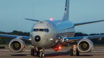 RAF new P-8A Poseidon aircraft from 45 degree angle at NAS Jacksonville (Picture: MOD).