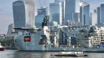 RFA Proteus arriving in London 12052024 CREDIT Amy Savage, AmzJS13 X
