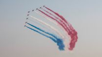 Red Arrow Jets from the RAF Aerobatic Team soared above Expo 2020 Dubai 08112021 Credit MOD.jpg