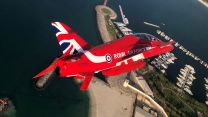 Red Arrows along the Corniche visiting UAE marking the 50th anniversary 05112021 Credit MOD Crown Copyright.jpg