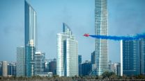 Red Arrows display in Abu Dhabi