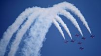 Red Arrows performing the Lightning Loop manoeuvre during training in Greece 16052022 CREDIT MOD Crown Copyright.jpg